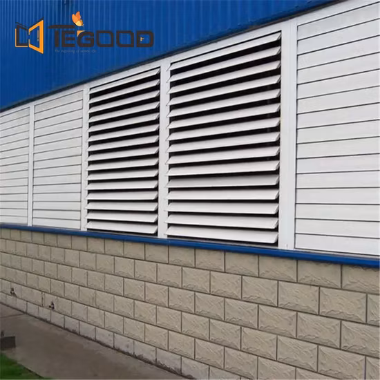 Persienne pare-soleil en aluminium extrudé en métal de bonne qualité