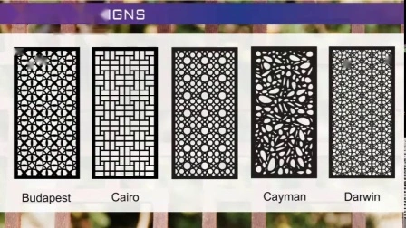 Fabrication en usine Garde-corps d'écran découpé au laser de jardin / Garde-corps d'écran découpé au laser de piscine / Clôture d'écran découpée au laser d'escalier, clôture d'écran découpé au laser de sécurité